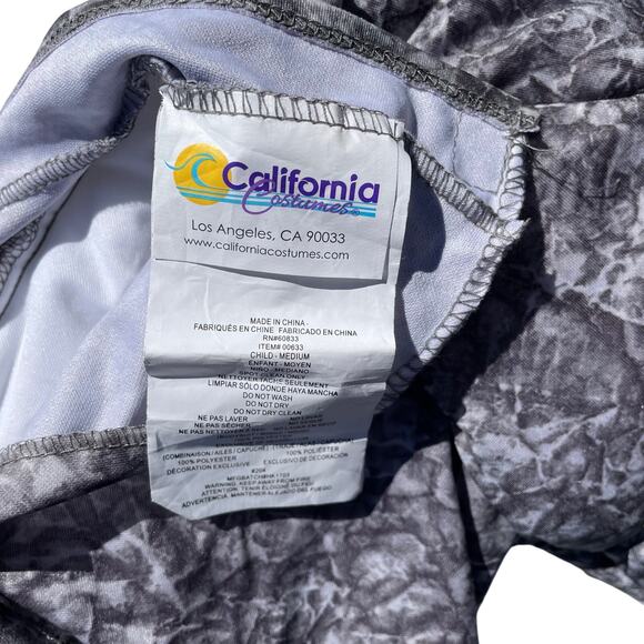 Child’s Gray Ghastly Gargoyle Long Sleeve Bodysuit and Wings Size M (8-10) - Picture 7 of 8